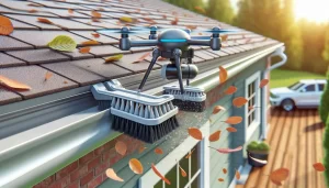 Future of cleaning gutters with drone