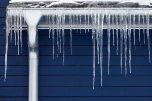 frozen gutter in Toronto