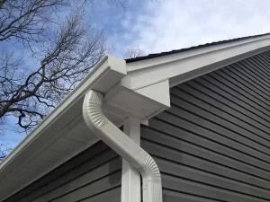 corner of house with modern gutters in Toronto